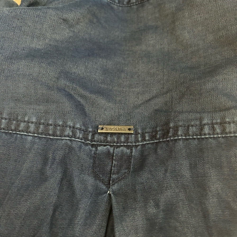 Prana Women’s Blue Button-Up Updrift Top - Picture 5 of 5